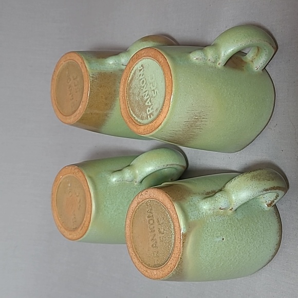 Frankoma Pottery Plainsman Prairie Green 5CC Handled Cups - Picture 9 of 12